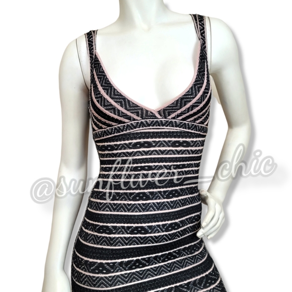Herve Leger/Max Azria Lace Textured Bandage Dress - Picture 8 of 16